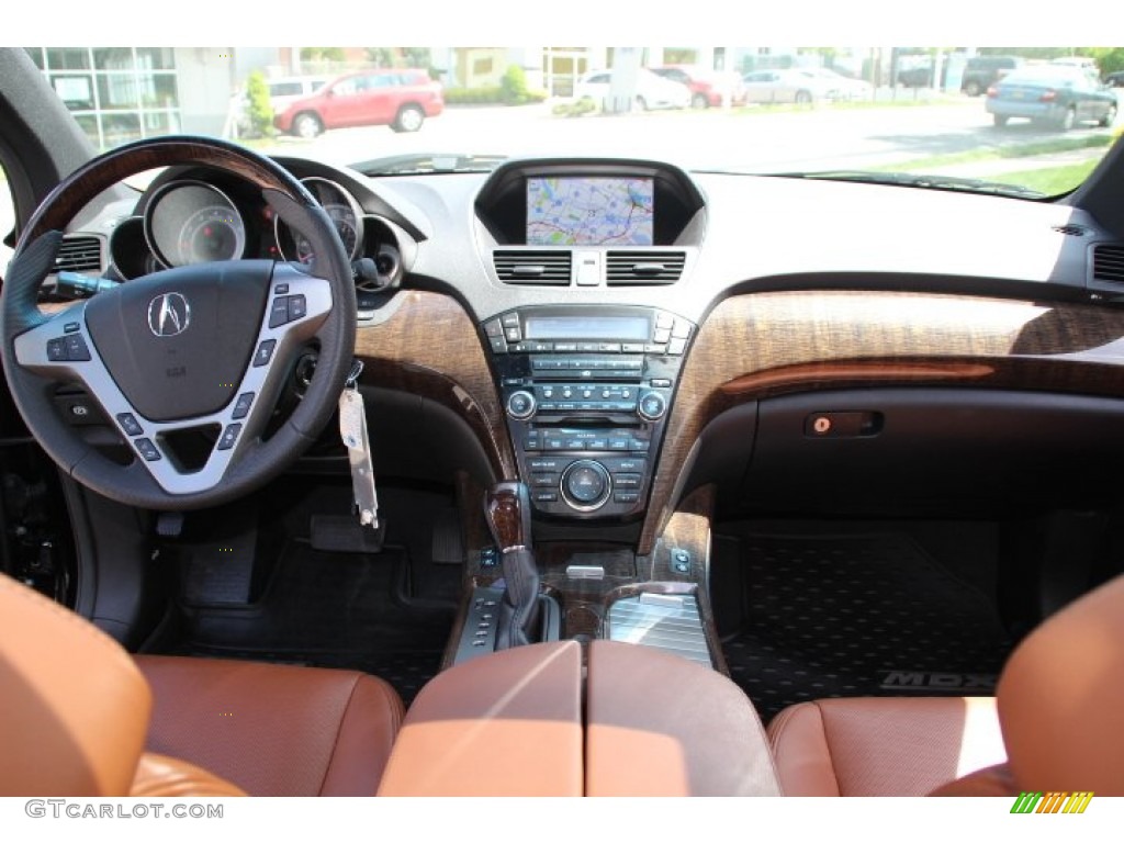 2012 Acura MDX SH-AWD Advance Umber Dashboard Photo #80759394