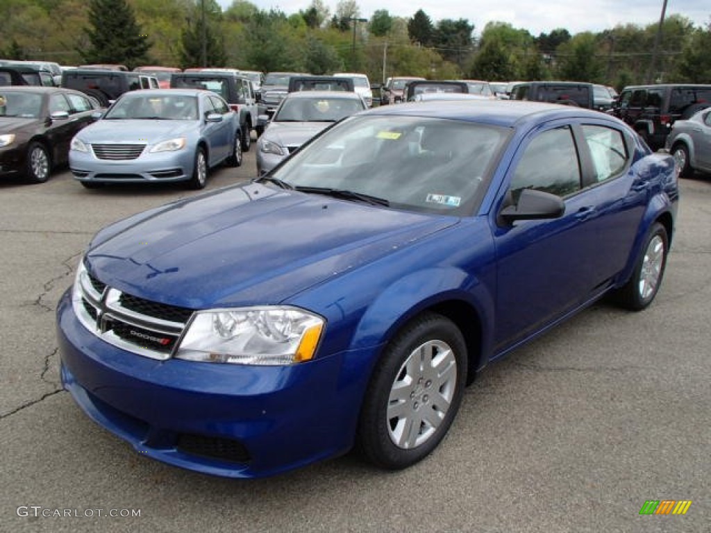 Blue Streak Pearl 2013 Dodge Avenger SE Exterior Photo #80760570