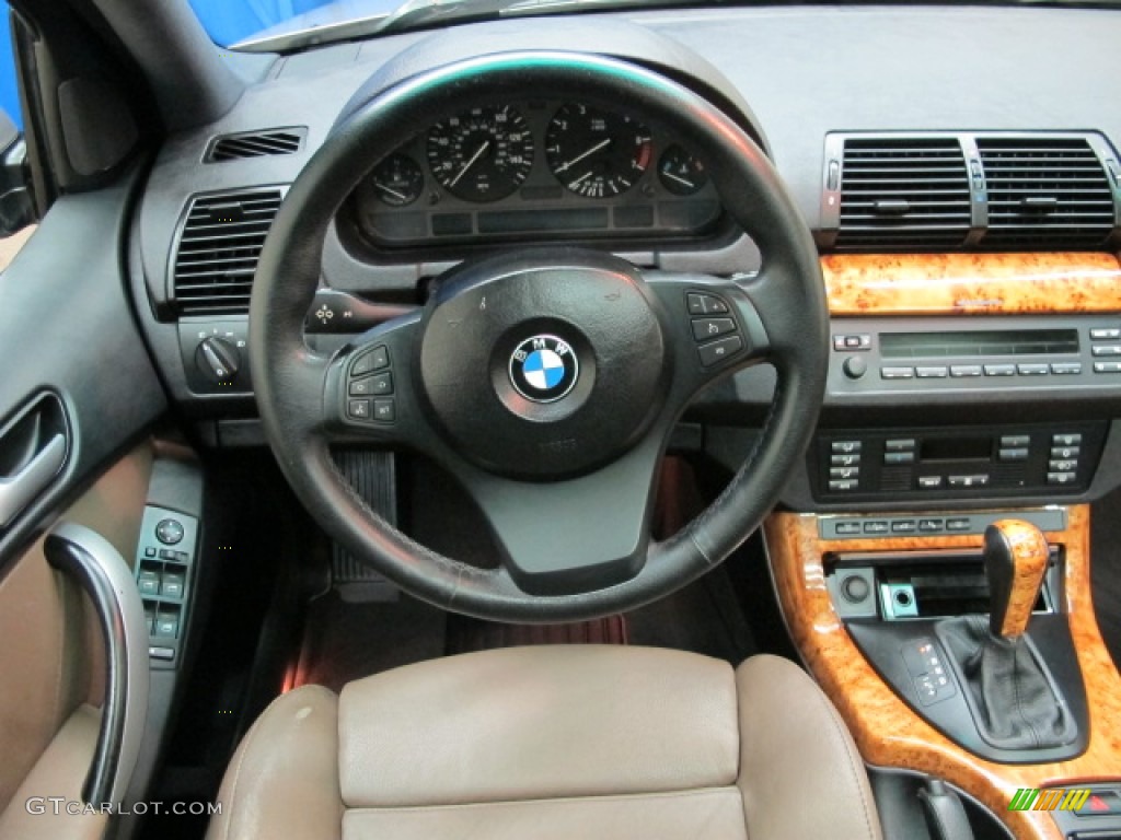 2005 BMW X5 4.4i Truffle Brown Dashboard Photo #80761137