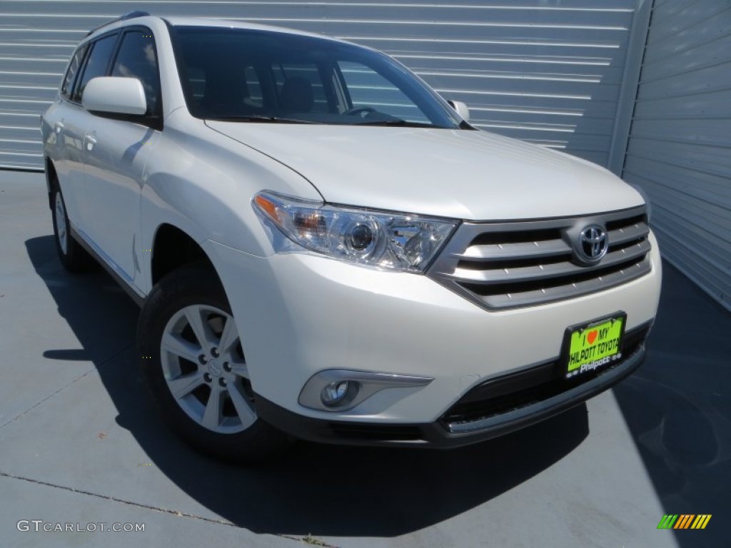 2013 Highlander V6 - Blizzard White Pearl / Ash photo #1