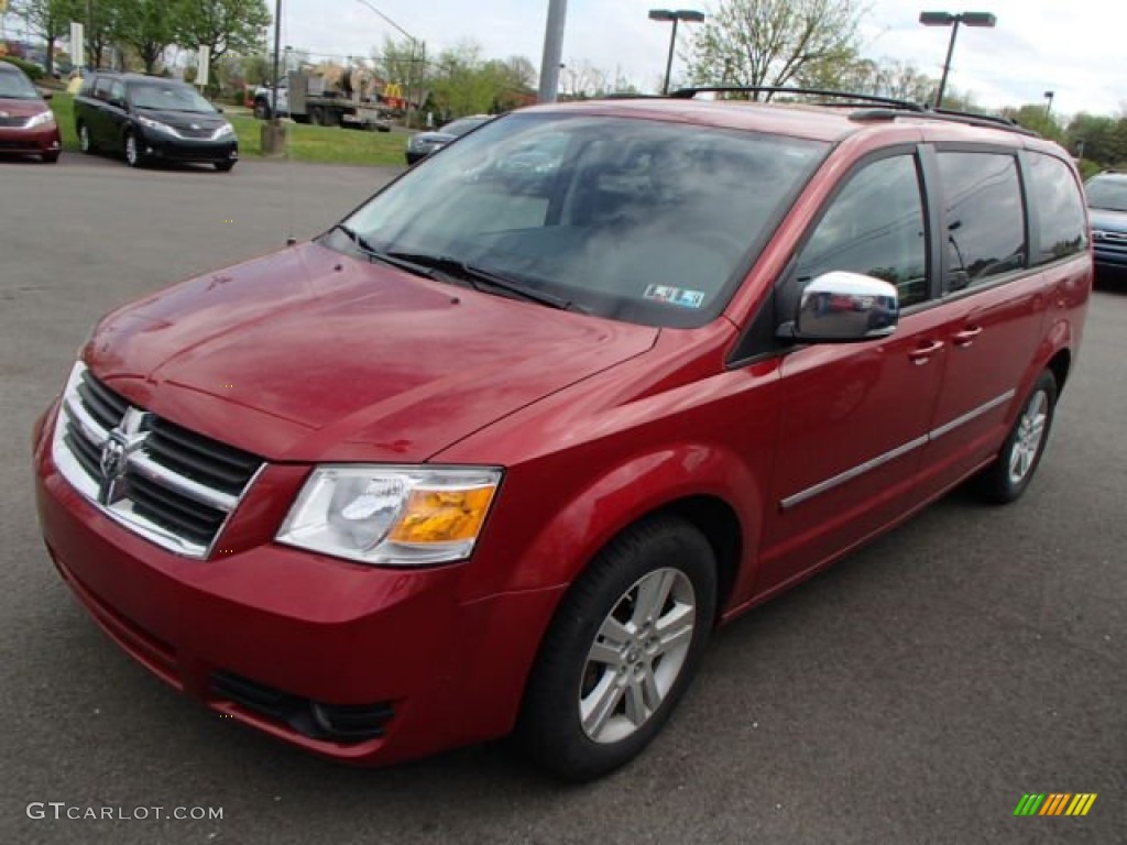 Inferno Red Crystal Pearl 2008 Dodge Grand Caravan SXT Exterior Photo #80763259