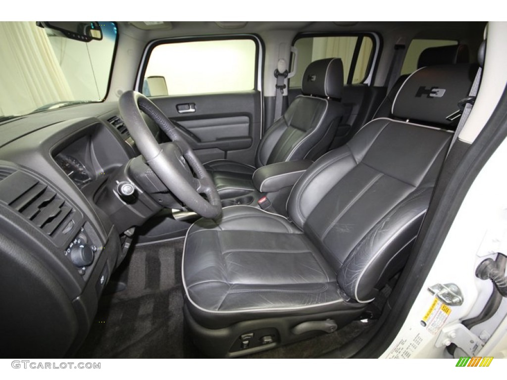 Ebony Black/Pewter Interior 2007 Hummer H3 Standard H3 Model Photo #80763468