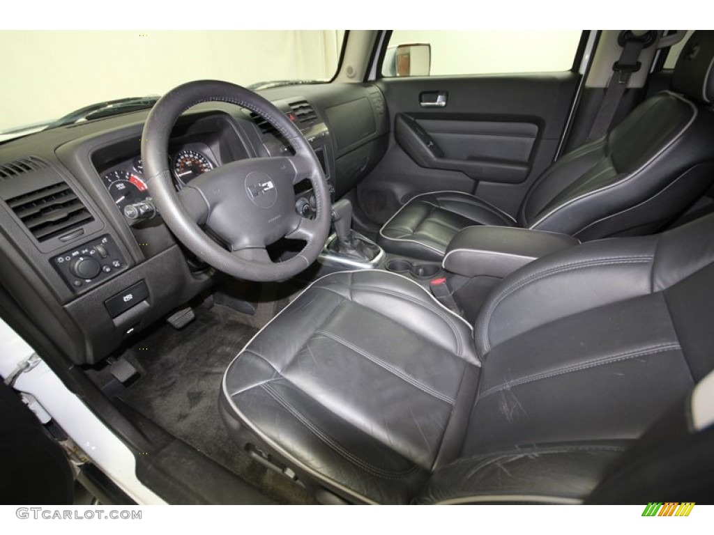 Ebony Black/Pewter Interior 2007 Hummer H3 Standard H3 Model Photo #80763703
