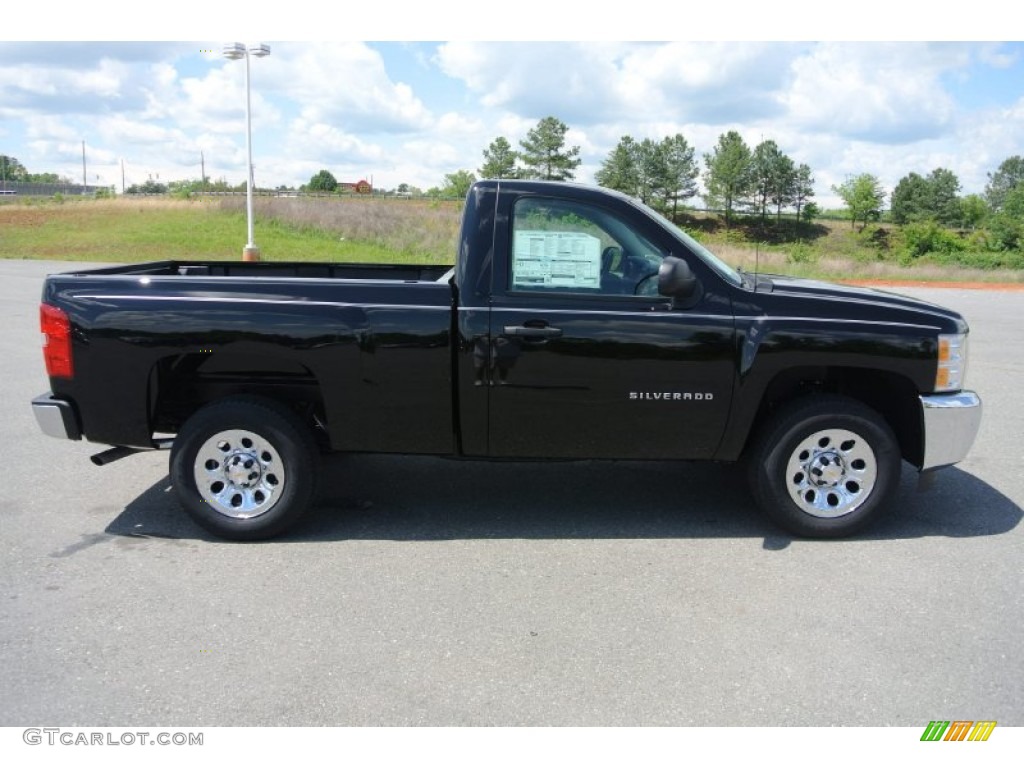 2013 Silverado 1500 LS Regular Cab - Black / Dark Titanium photo #6