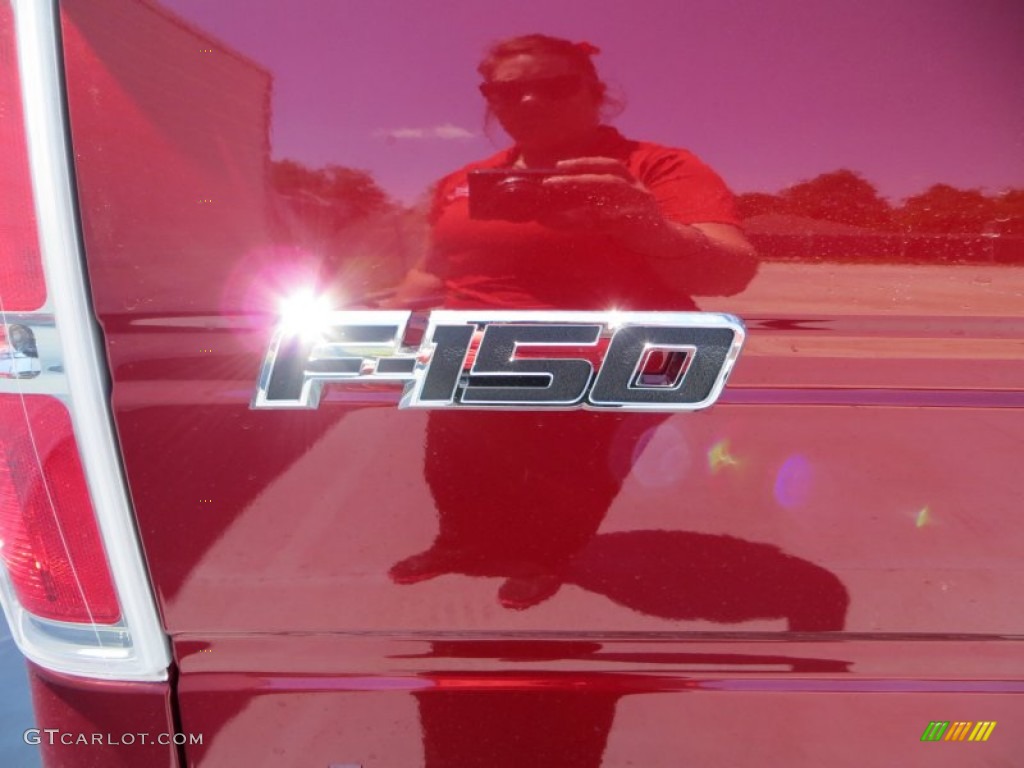 2013 F150 XLT SuperCrew - Ruby Red Metallic / Steel Gray photo #6