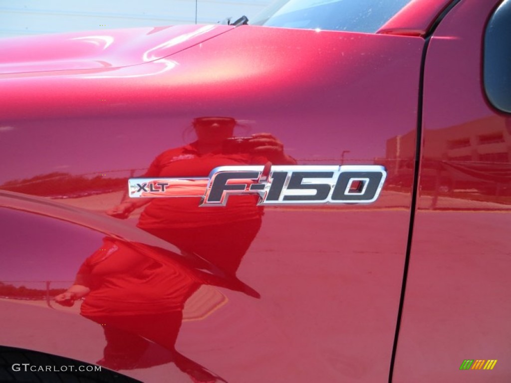 2013 F150 XLT SuperCrew - Ruby Red Metallic / Steel Gray photo #14