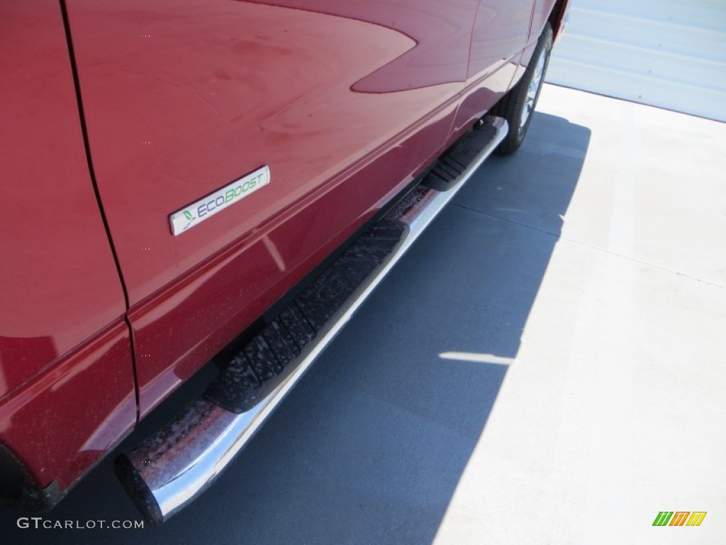 2013 F150 XLT SuperCrew - Ruby Red Metallic / Steel Gray photo #15