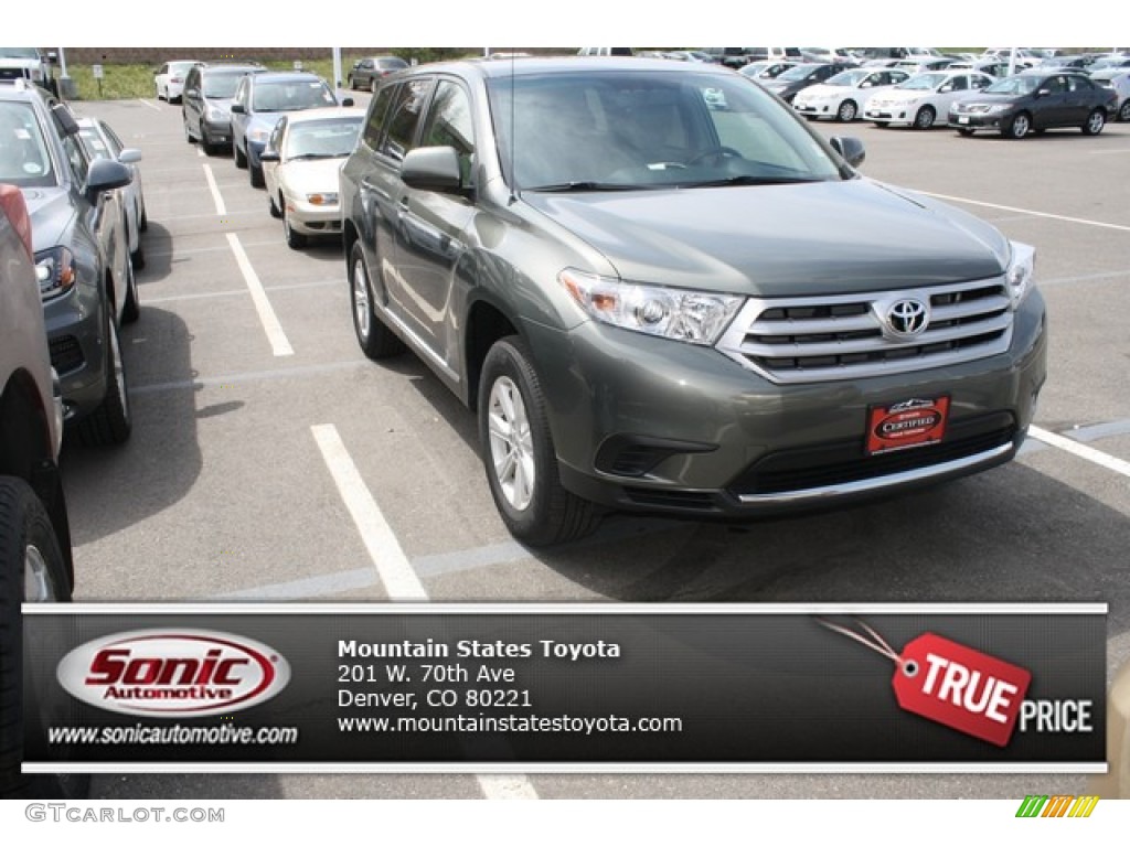 2011 Highlander V6 4WD - Cypress Green Pearl / Ash photo #1