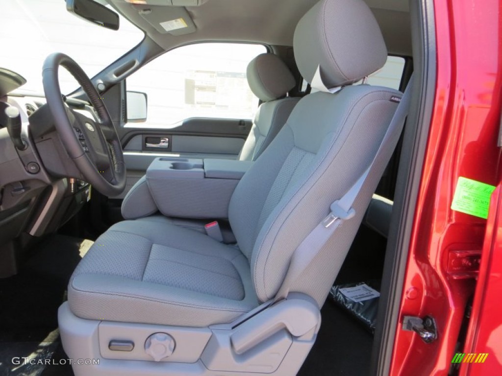 2013 F150 XLT SuperCrew - Ruby Red Metallic / Steel Gray photo #24