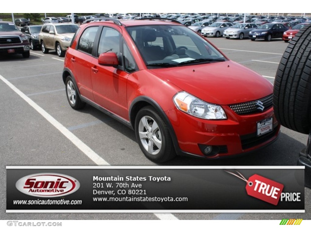 2011 SX4 Crossover Technology AWD - Vivid Red / Black photo #1