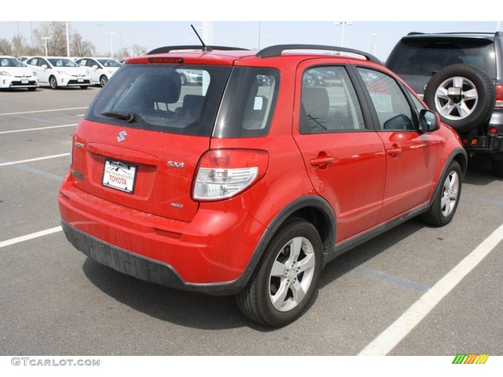 2011 SX4 Crossover Technology AWD - Vivid Red / Black photo #2