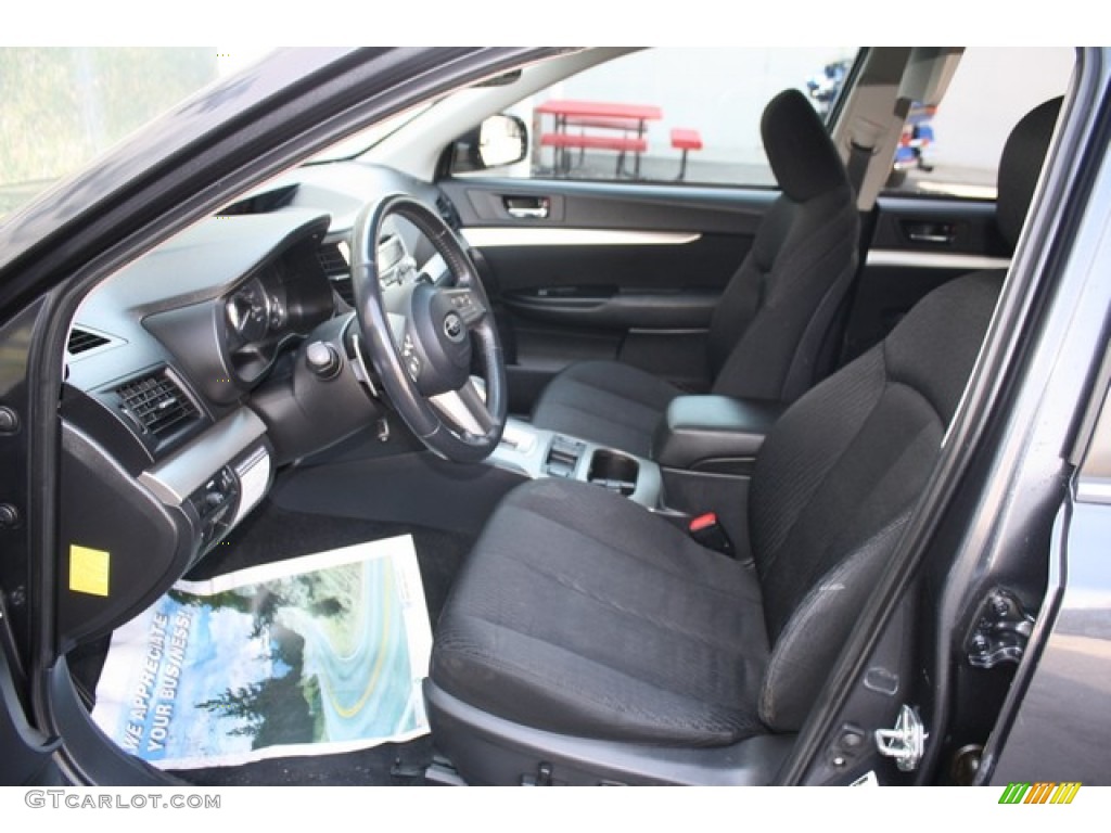 2011 Outback 2.5i Premium Wagon - Graphite Gray Metallic / Off Black photo #10