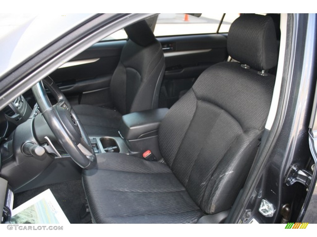 2011 Outback 2.5i Premium Wagon - Graphite Gray Metallic / Off Black photo #11
