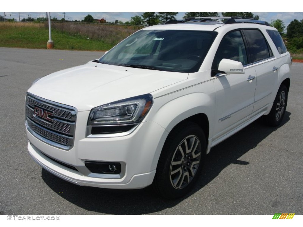 White gmc acadia denali #2