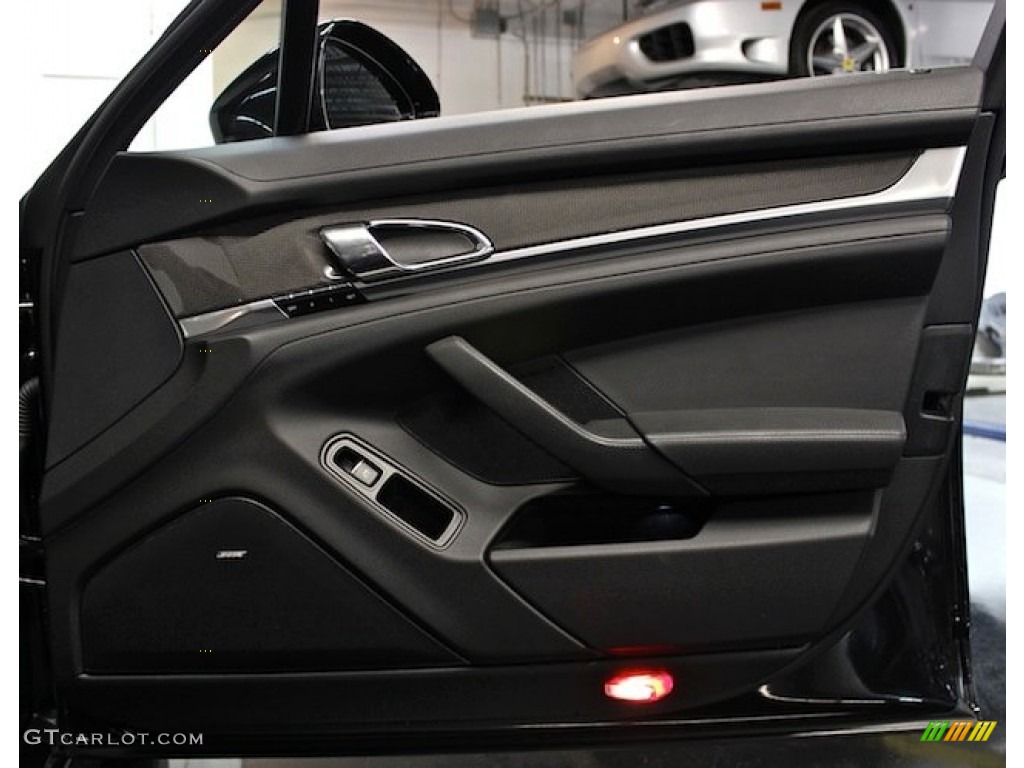 2012 Porsche Panamera 4 Black Door Panel Photo #80767745