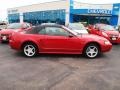 2000 Laser Red Metallic Ford Mustang GT Convertible  photo #1