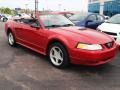Laser Red Metallic 2000 Ford Mustang GT Convertible Exterior