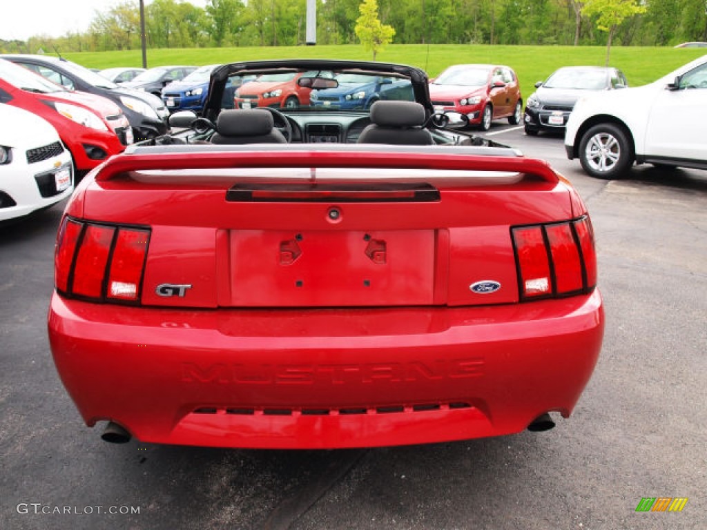 Laser Red Metallic 2000 Ford Mustang GT Convertible Exterior Photo #80768025