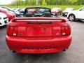 2000 Laser Red Metallic Ford Mustang GT Convertible  photo #7