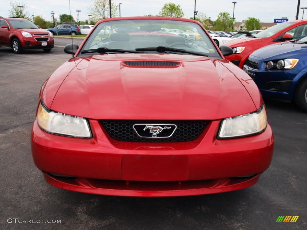 Laser Red Metallic 2000 Ford Mustang GT Convertible Exterior Photo #80768064