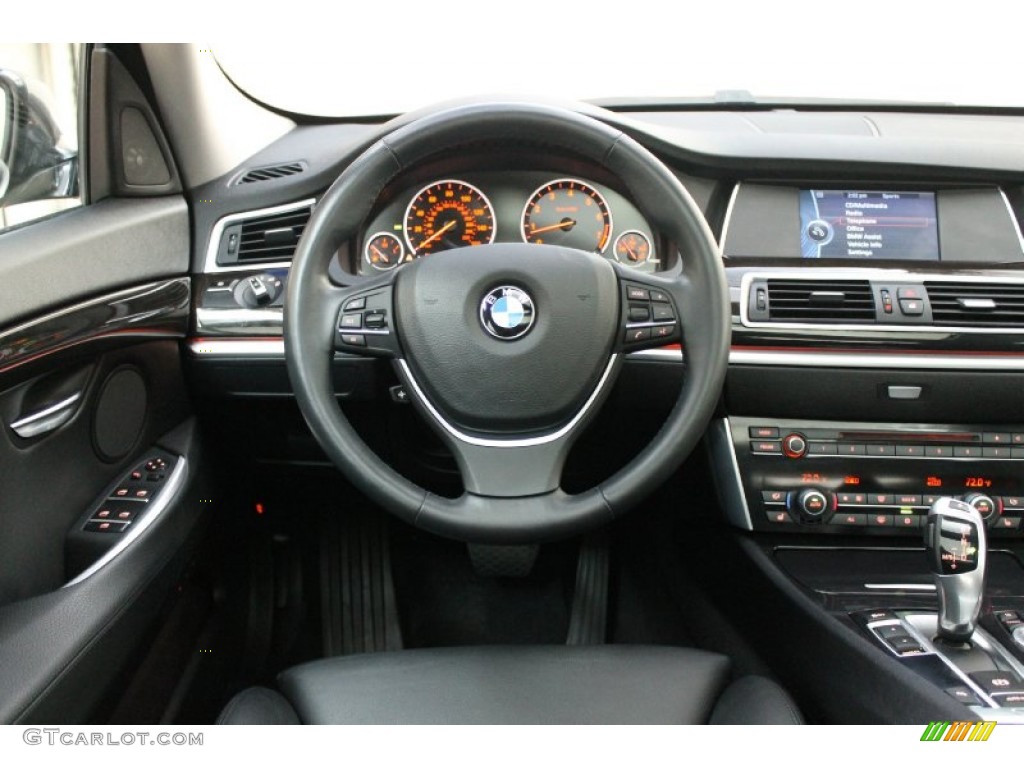 2011 BMW 5 Series 535i Gran Turismo Black Dashboard Photo #80768259