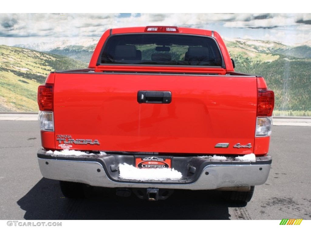 2010 Tundra Limited CrewMax 4x4 - Radiant Red / Graphite Gray photo #8