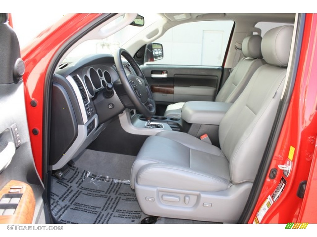 2010 Tundra Limited CrewMax 4x4 - Radiant Red / Graphite Gray photo #10