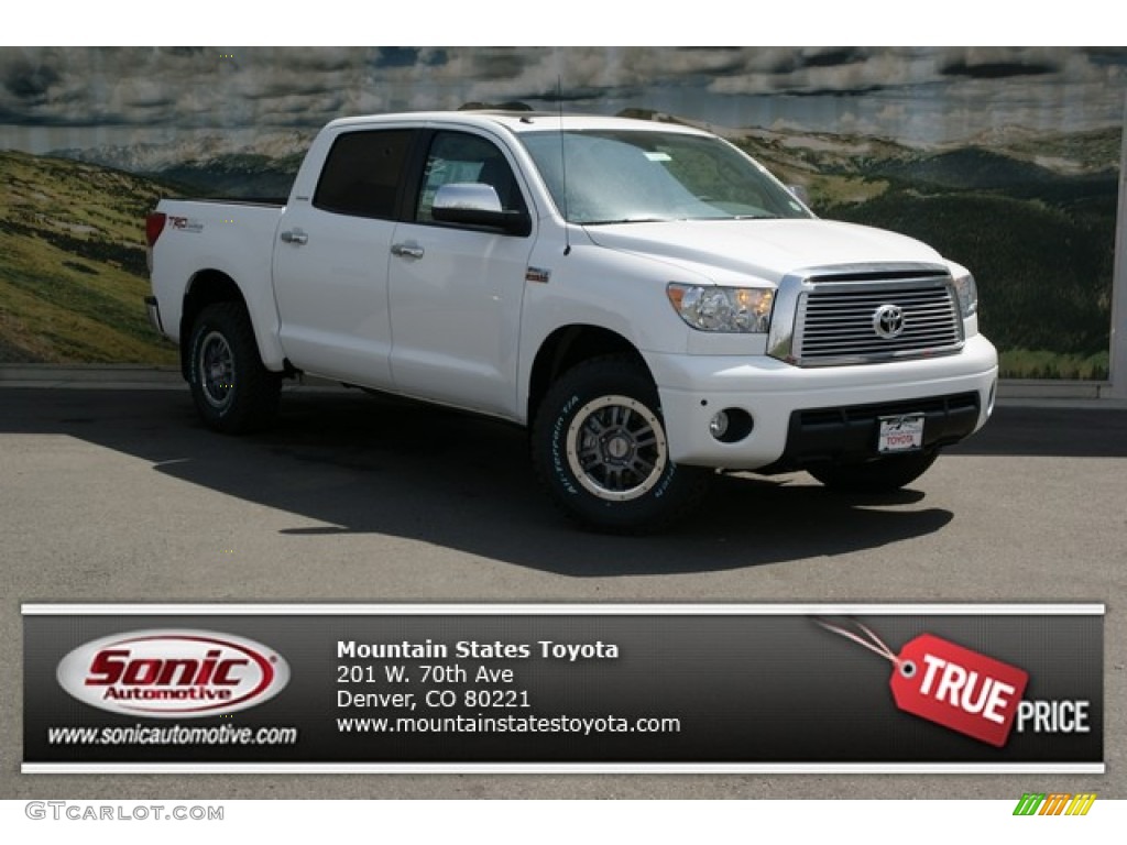 2013 Tundra TRD Rock Warrior CrewMax 4x4 - Super White / Graphite photo #1