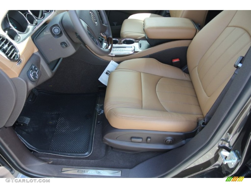 Choccachino Leather Interior 2013 Buick Enclave Premium AWD Photo #80769342