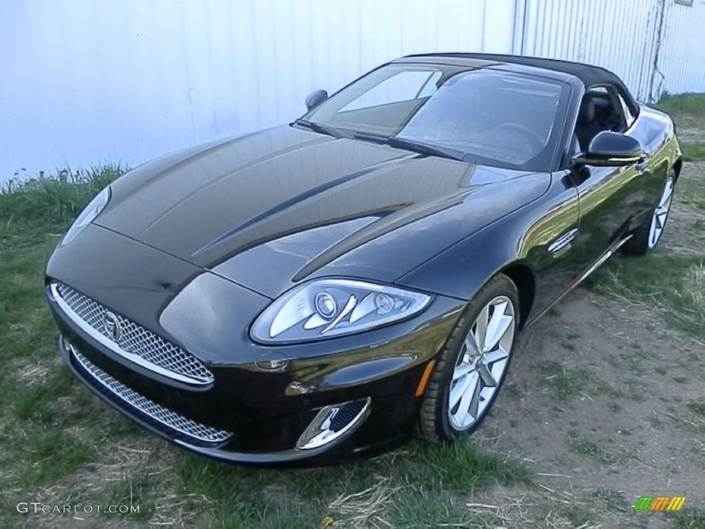 2013 XK XK Convertible - Ultimate Black Metallic / Warm Charcoal photo #1