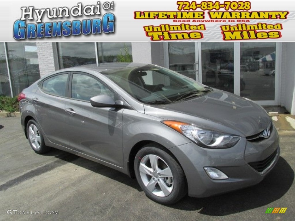 2013 Elantra GLS - Harbor Gray Metallic / Gray photo #1