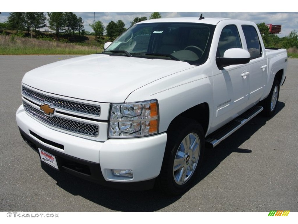 2013 Silverado 1500 LTZ Crew Cab 4x4 - Summit White / Light Cashmere/Dark Cashmere photo #1