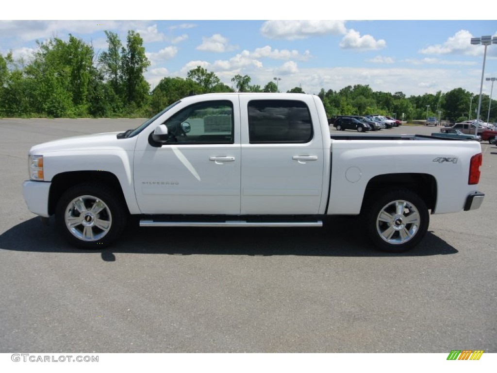 Summit White 2013 Chevrolet Silverado 1500 LTZ Crew Cab 4x4 Exterior Photo #80770993