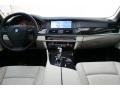Oyster/Black 2011 BMW 5 Series 528i Sedan Dashboard