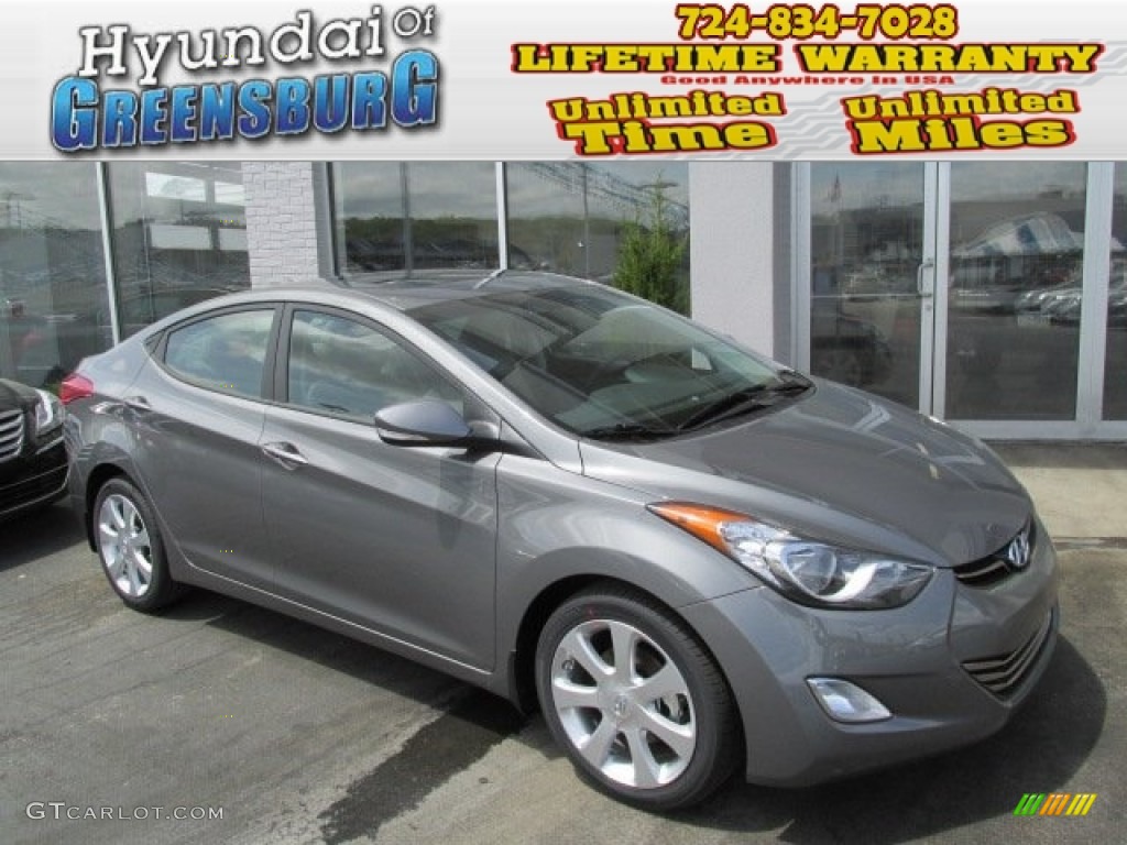 2013 Elantra Limited - Harbor Gray Metallic / Gray photo #1