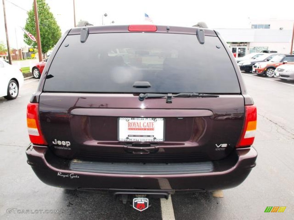 2004 Grand Cherokee Limited 4x4 - Deep Lava Red Metallic / Dark Slate Gray photo #5