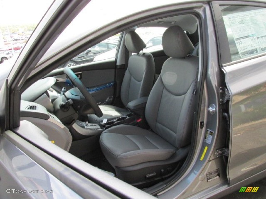 2013 Elantra Limited - Harbor Gray Metallic / Gray photo #7