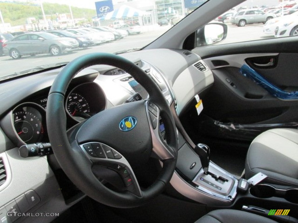 2013 Elantra Limited - Harbor Gray Metallic / Gray photo #8