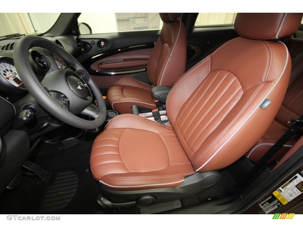 Copper/Carbon Lounge Leather Interior 2013 Mini Cooper S Paceman Photo #80773971