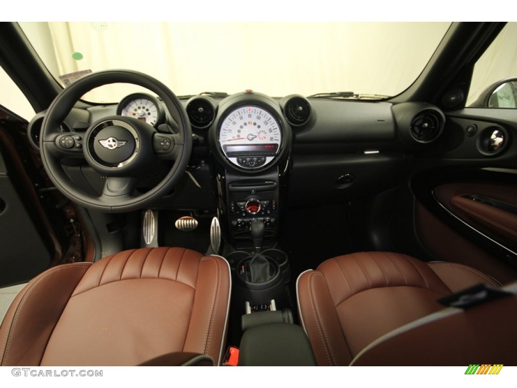 2013 Mini Cooper S Paceman Copper/Carbon Lounge Leather Dashboard Photo #80773995