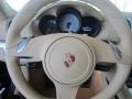 2014 Porsche Cayman Luxor Beige Interior Steering Wheel Photo