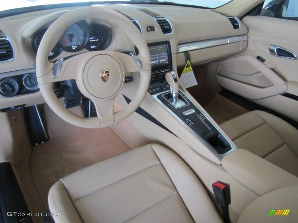 Luxor Beige Interior 2014 Porsche Cayman S Photo #80774508