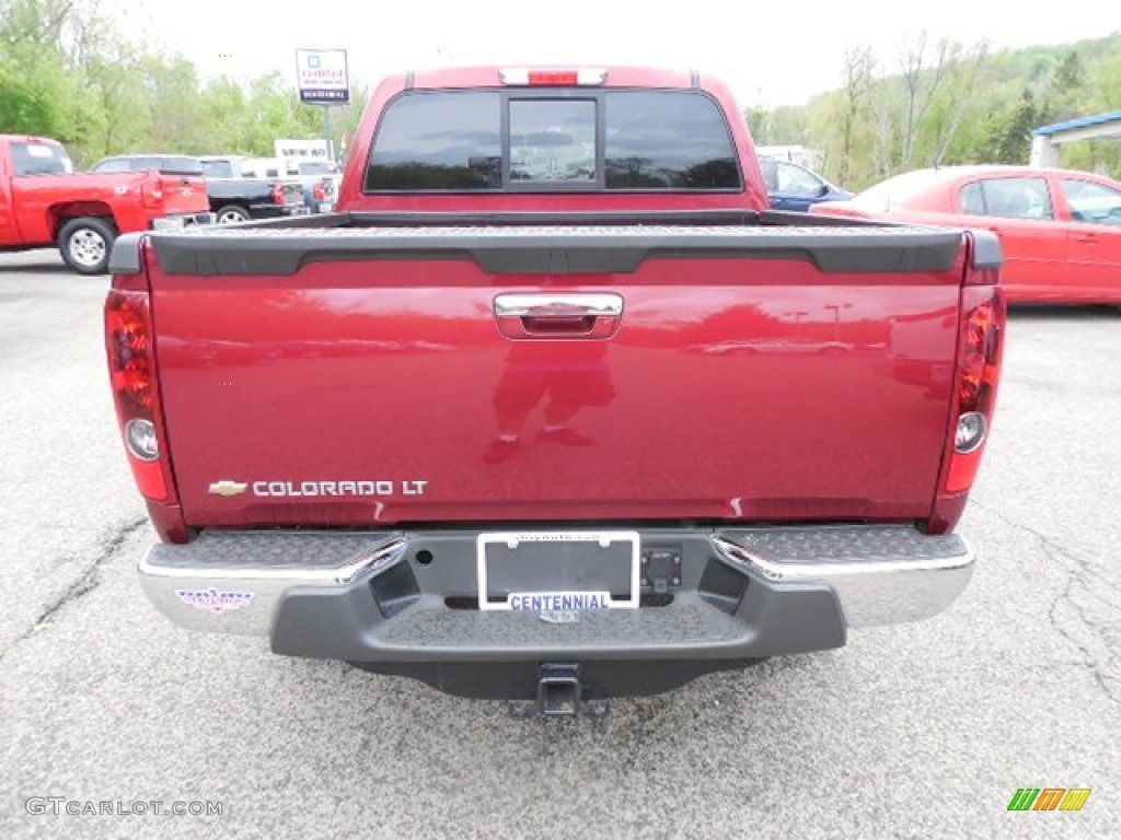 2010 Colorado LT Crew Cab 4x4 - Cardinal Red Metallic / Ebony photo #5