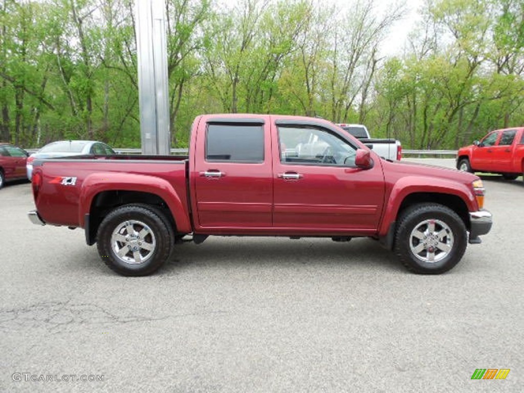 2010 Colorado LT Crew Cab 4x4 - Cardinal Red Metallic / Ebony photo #8