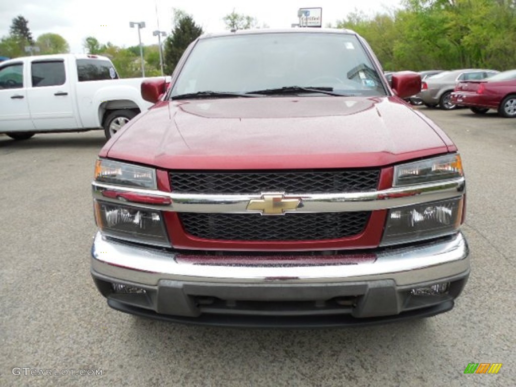 2010 Colorado LT Crew Cab 4x4 - Cardinal Red Metallic / Ebony photo #11