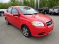 2008 Victory Red Chevrolet Aveo LS Sedan  photo #9