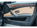 Natural Brown 2008 BMW 5 Series 550i Sedan Door Panel