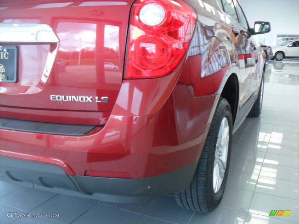 2010 Equinox LS AWD - Cardinal Red Metallic / Jet Black/Light Titanium photo #12