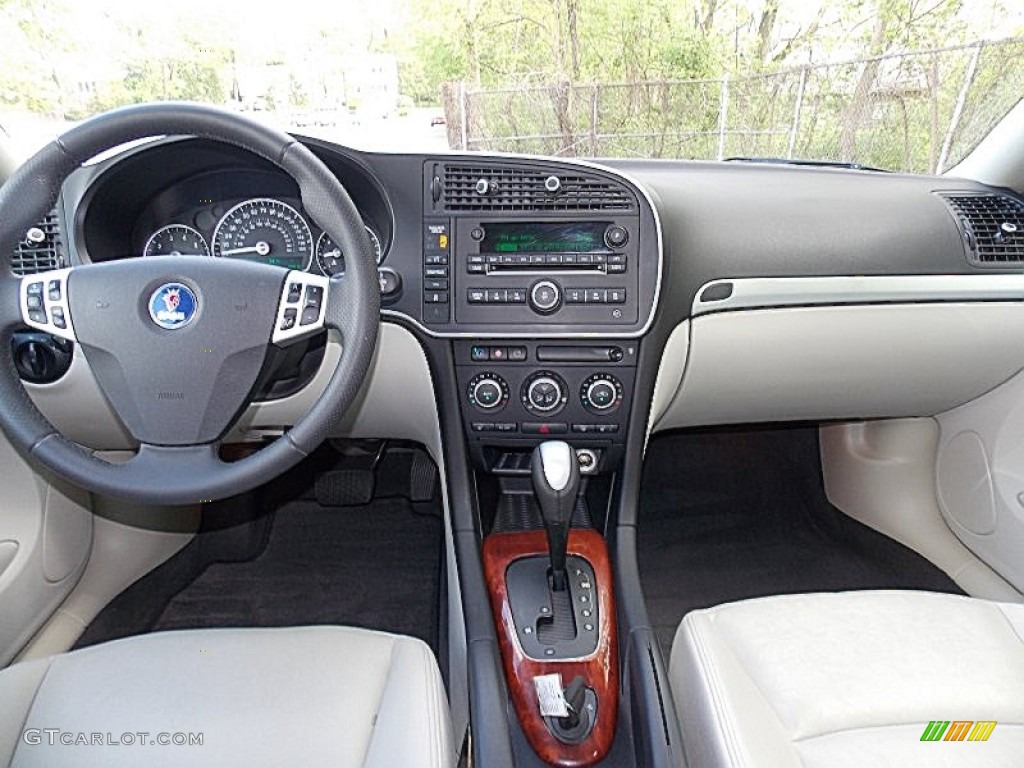 2007 Saab 9-3 2.0T Sport Sedan Parchment Dashboard Photo #80776392