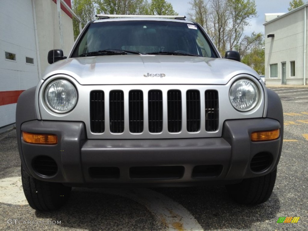 2002 Liberty Sport 4x4 - Bright Silver Metallic / Dark Slate Gray photo #2